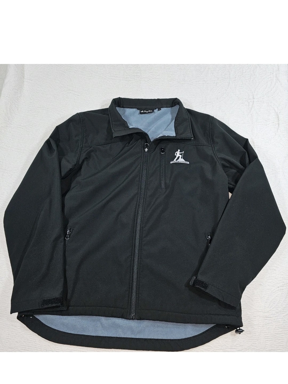 The Day Hiker Windproof Soft Shell Mens Black Jacket Micro Fleece Interior Large